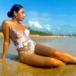 Khatija’s floral swimsuit instantly makes our mid blues go afloat Oo La La! Khatija's floral swimsuit instantly makes our mid blues go afloat