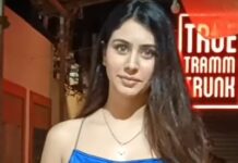 Warina Hussain makes heads turn in a mini-backless satin dress Warina Hussain makes heads turn in a mini-backless satin dress as she arrives at the wrap-up party of her upcoming project